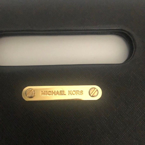 Michael Kors Black Envelope Clutch - Picture 4 of 6